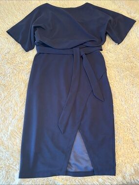 AX Paris Navy Belted Midi Dress